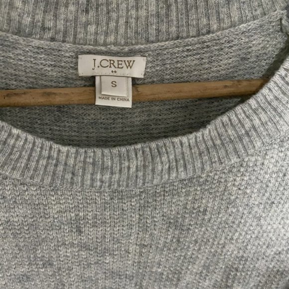 J Crew Waffle Colourblock Wool Sweater - Size S - Picture 2 of 2